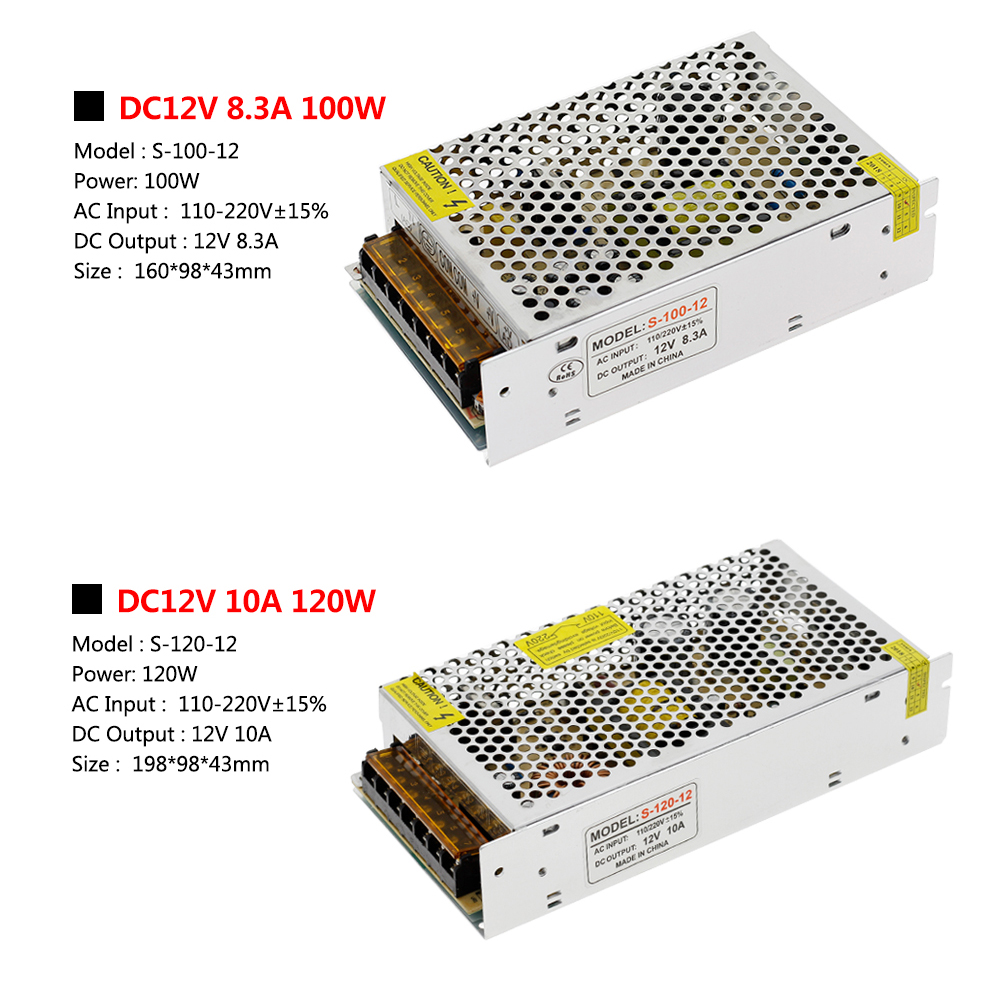 AC110-220V to DC12V LED Driver Unit for LED Lights , CCTV CAMERA High Quality 12V Power Supply Adapt(图8)