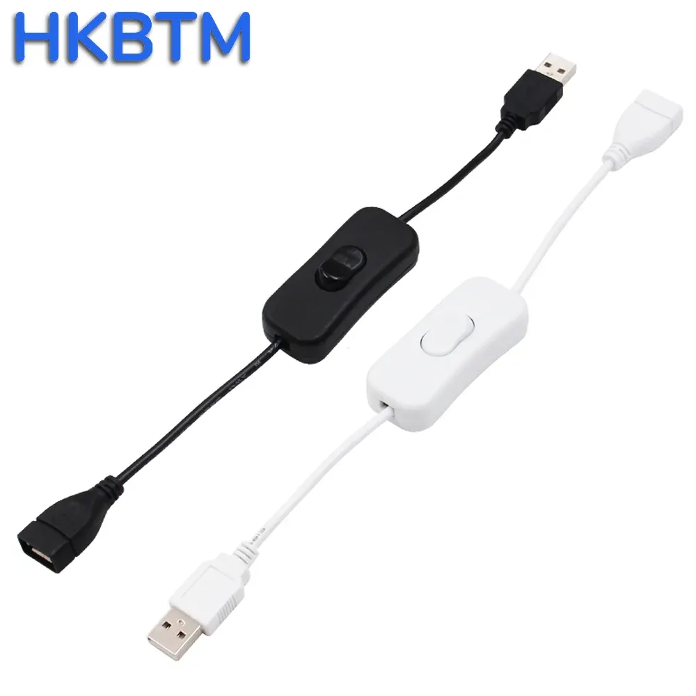 28cm USB Cable with Switch ON/OFF Cable Extension Toggle for USB Lamp USB Fan Power Supply Line Durable HOT SALE Adapter 3