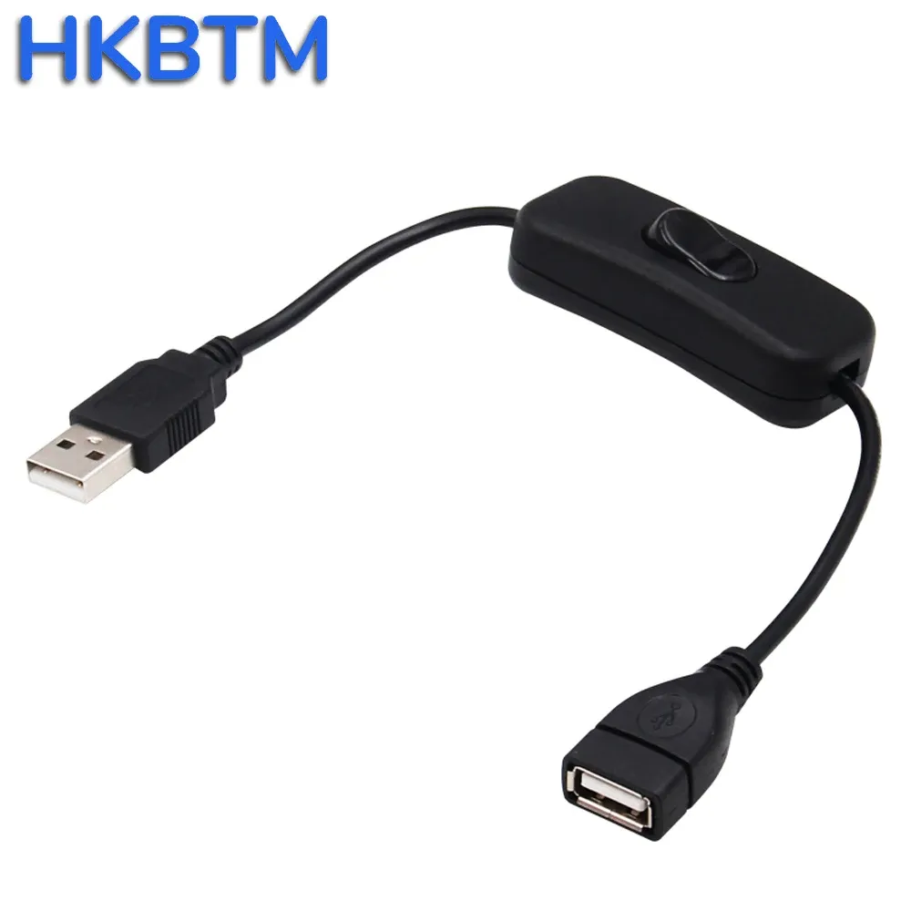 28cm USB Cable with Switch ON/OFF Cable Extension Toggle for USB Lamp USB Fan Power Supply Line Durable HOT SALE Adapter 6