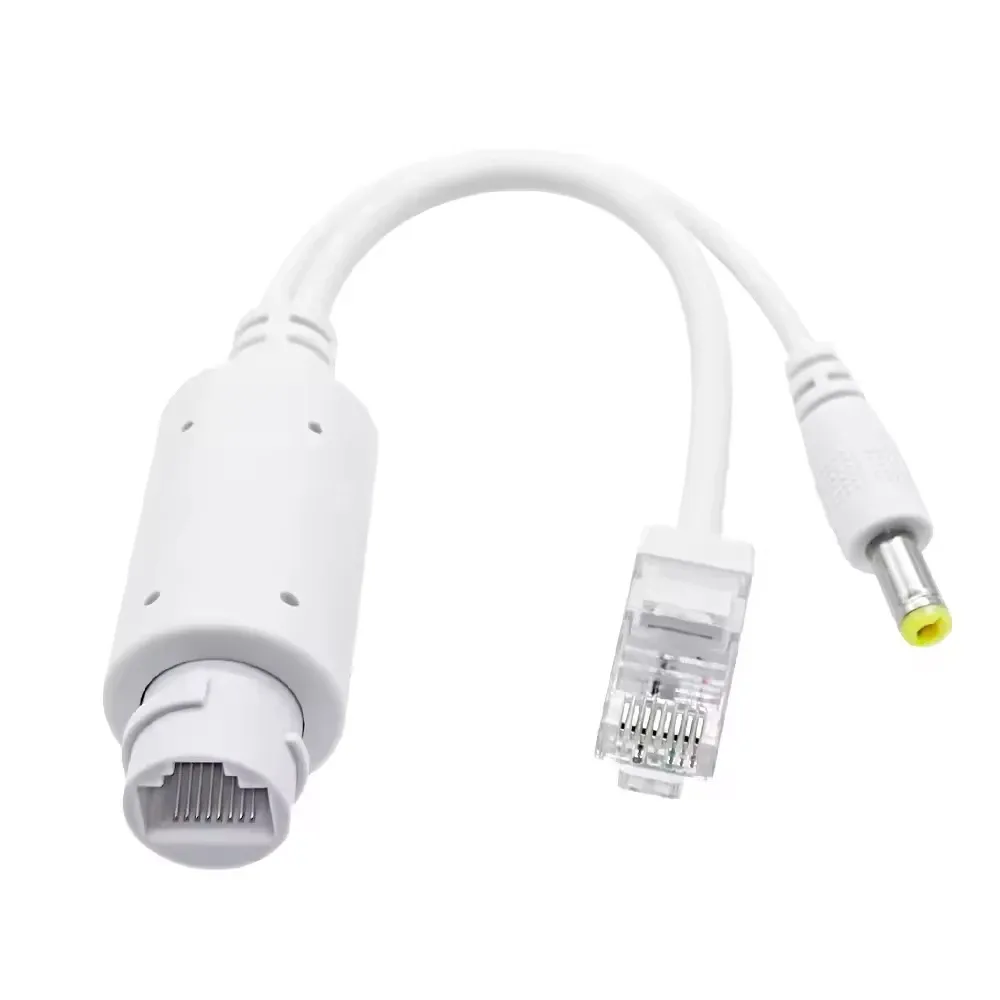 Waterproof POE Splitter DC 12V IEEE 802.3af 100Mbps Power over Ethernet for IP Cameras NVR System Wifi Connection AP 6
