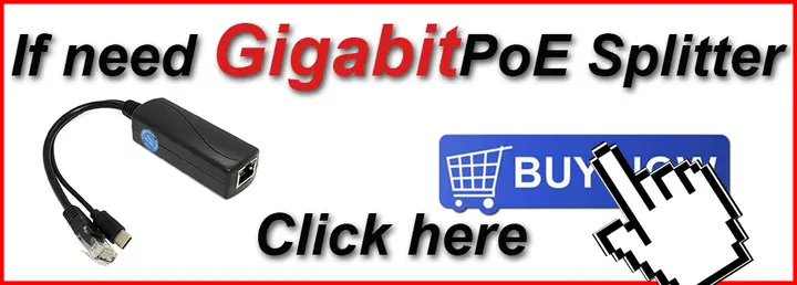 HKBTM POE Splitter 48V To 5V 12V Micro USB tpye-C BarrelJack Power Supply for Huawei for Hikvision for Bobcat for Raspberry Pi detail
