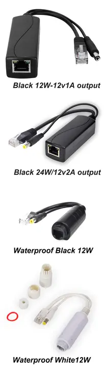 HKBTM Gigabit PoE Splitter Micro USB/Type-C/DC Power over Ethernet for IP Camera/Raspberry PI/sensecap/Bobcat detail