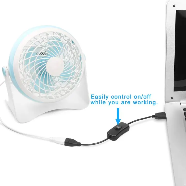 HKBTM 28cm USB Cable with Switch ON/OFF Cable Extension Toggle for USB Lamp USB Fan Power Supply Line Durable HOT SALE Adapter detail