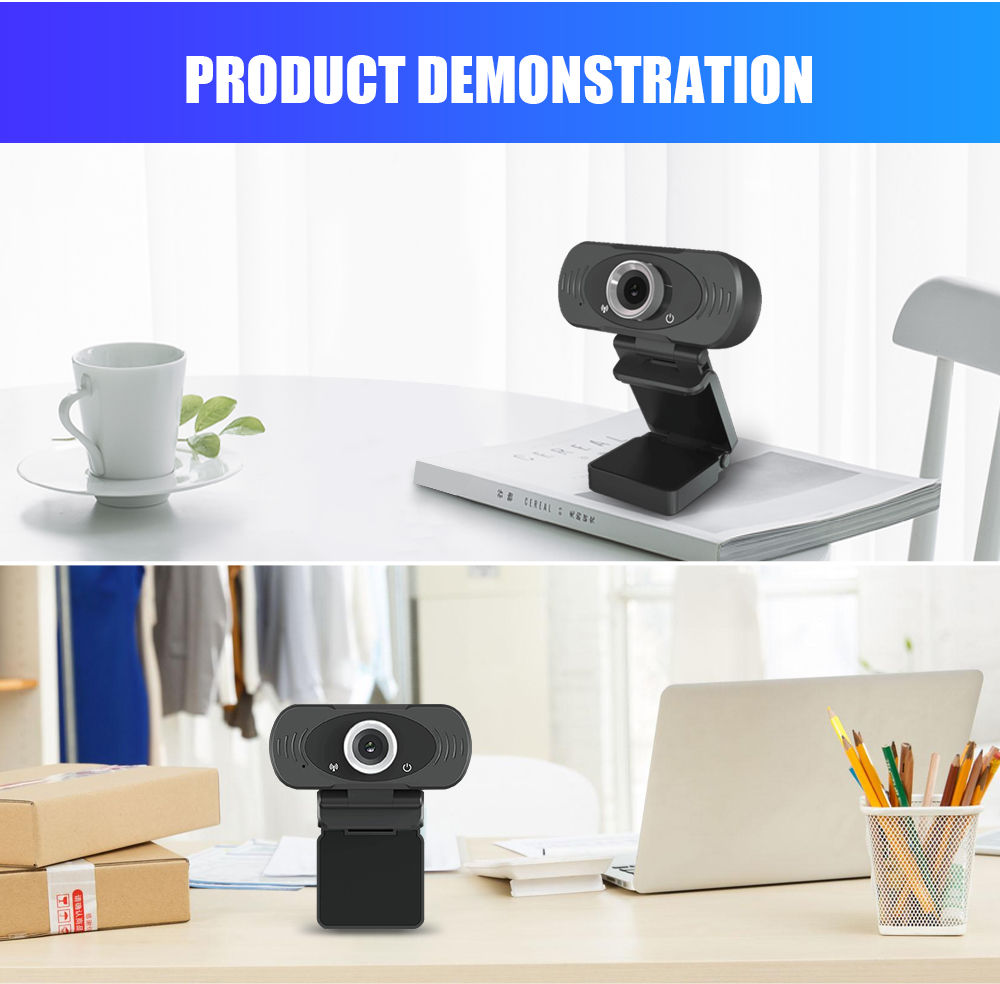 1080P Mini Webcam HD Video Call Web Camera with Built-in Microphone USB Plug & Play Web Cam Widescre(图14)